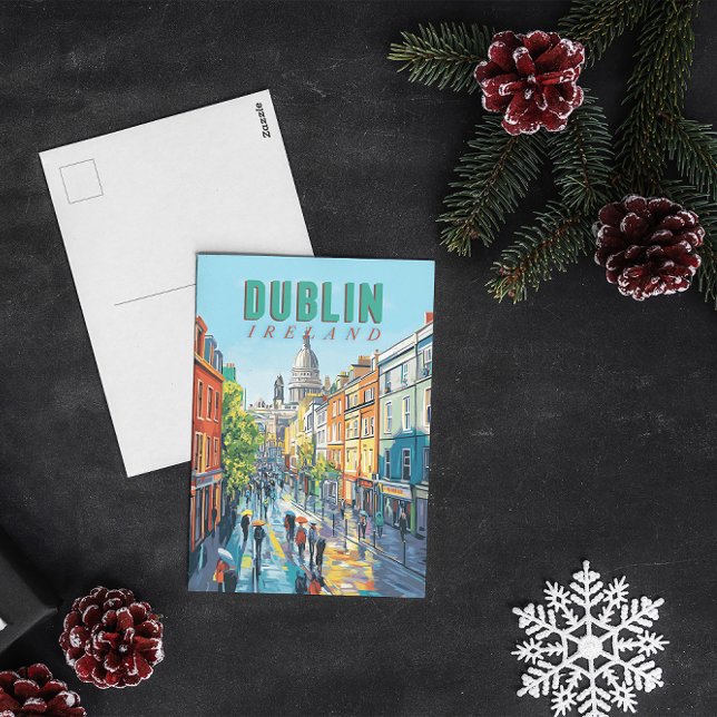 Relive Dublin's Charm with this Vintage Travel Postcard (Creator Uploaded)