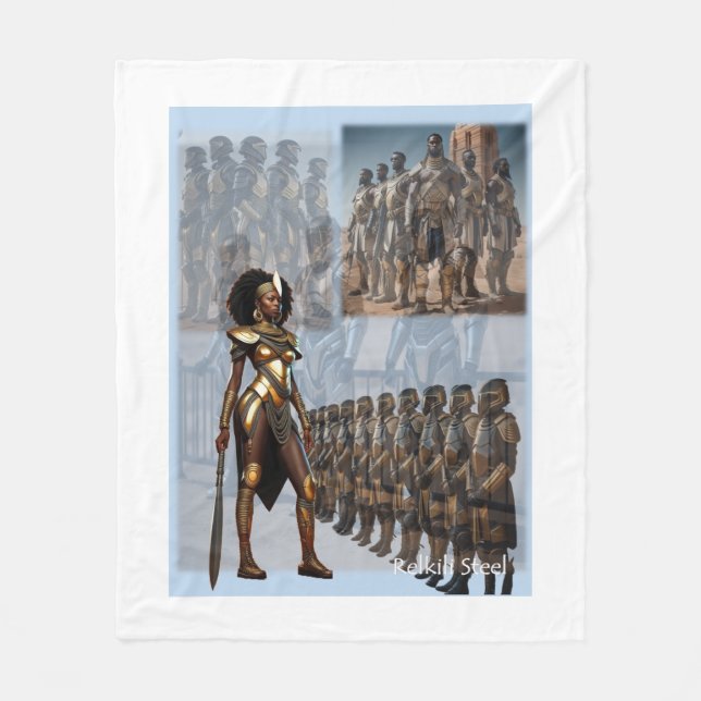 Relkili Steel Cover Art  Fleece Blanket (Front)