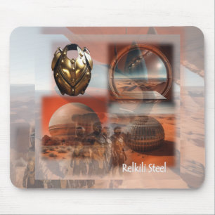 Relkili Steel Cover Art Mouse Pad