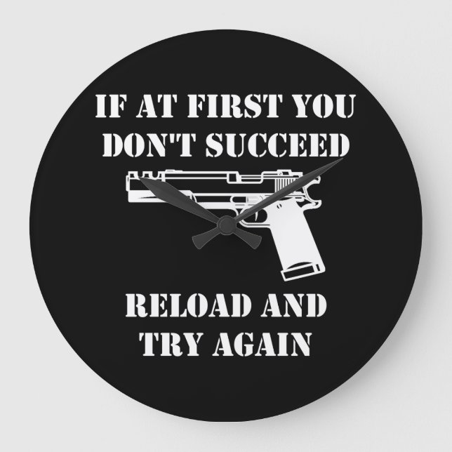 Reload Gun Large Clock (Front)