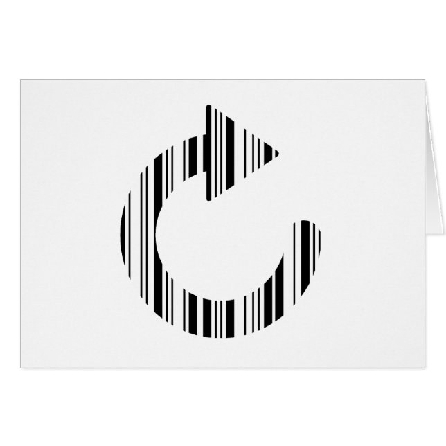 RELOAD ICON BAR CODE Computer Barcode Pattern (Front Horizontal)