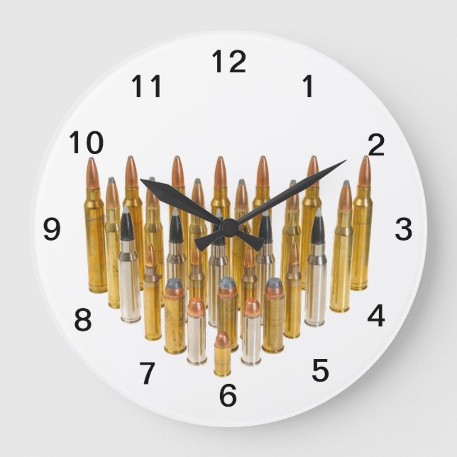 Reloading Clock, a gift for anyone who reloads Large Clock (Front)