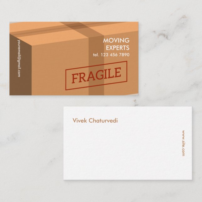 Relocation Moving Business Card (Front/Back)