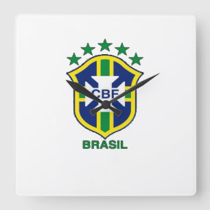 Relogio Brasil Square Wall Clock