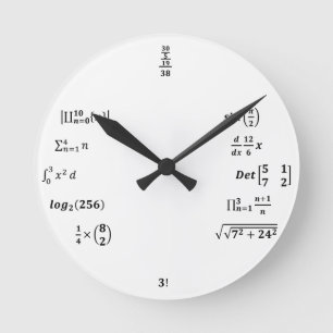Relogio Calculos Engenharia Round Clock