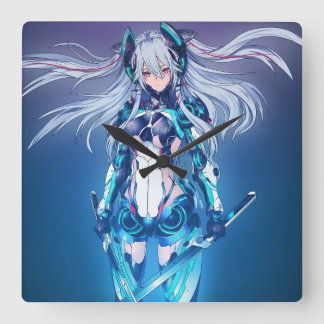 Reloj de pared de anime square wall clock