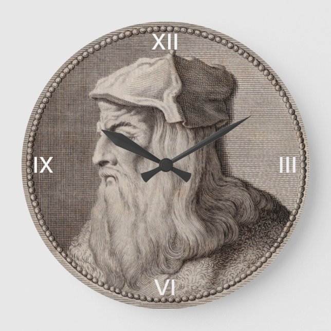 reloj de pared leonardo da vinci large clock (Front)