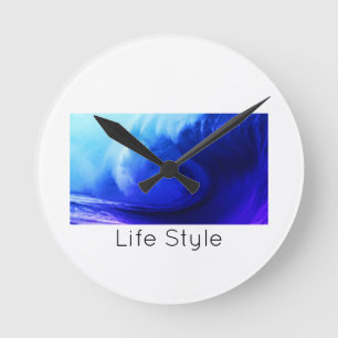 Reloj de pared Ocean Wave Round Clock