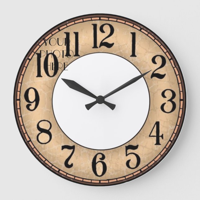 Reloj de pared personalizable fondo beit large clock (Front)
