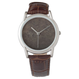 Reloj marron simple watch