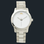 reloj plateado de Hombre Watch<br><div class="desc">Reloj de hombre personalizado,  color plateado. Elegancia total.</div>