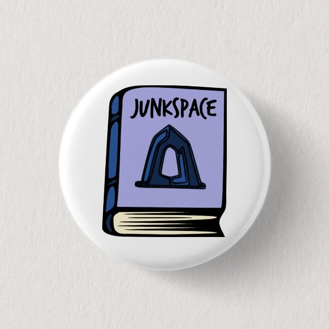Rem Koolhaas Junkspace Book Button (Front)