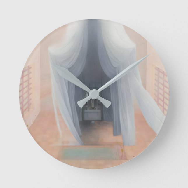 REM Surrealism Wall Clock – Minimal Dream State (Front)