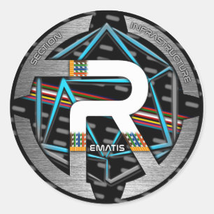 REMAINED AUTOCOLLANT CLASSIC ROUND STICKER