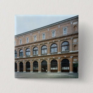 Remaining wing of a monastery, now the Academy of 15 Cm Square Badge