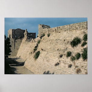 Remains of the fortress walls, built c.37-31 BC Poster