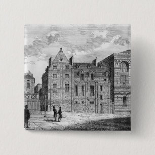 Remains of the Montaigu College, c.1850 15 Cm Square Badge
