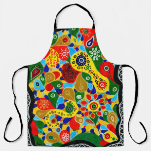 Remarkable Forms and Shapes Original Abstract Art Apron