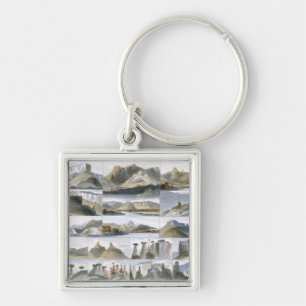 Remarkable Hills on the Upper Missouri, plate 35 f Key Ring