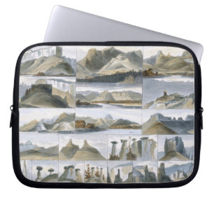 Remarkable Hills on the Upper Missouri, plate 35 f Laptop Sleeve