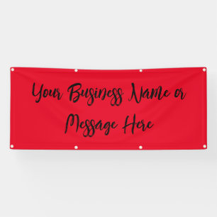 "Remarkable Red" Banner with Text