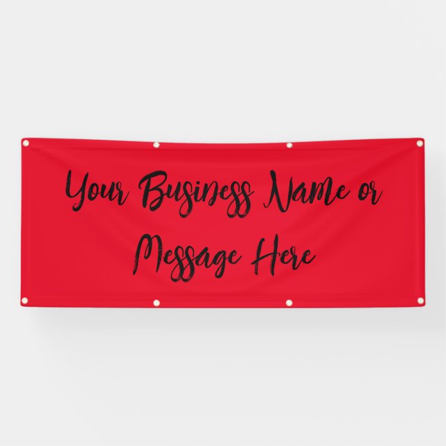 "Remarkable Red" Banner with Text  (Horizontal)