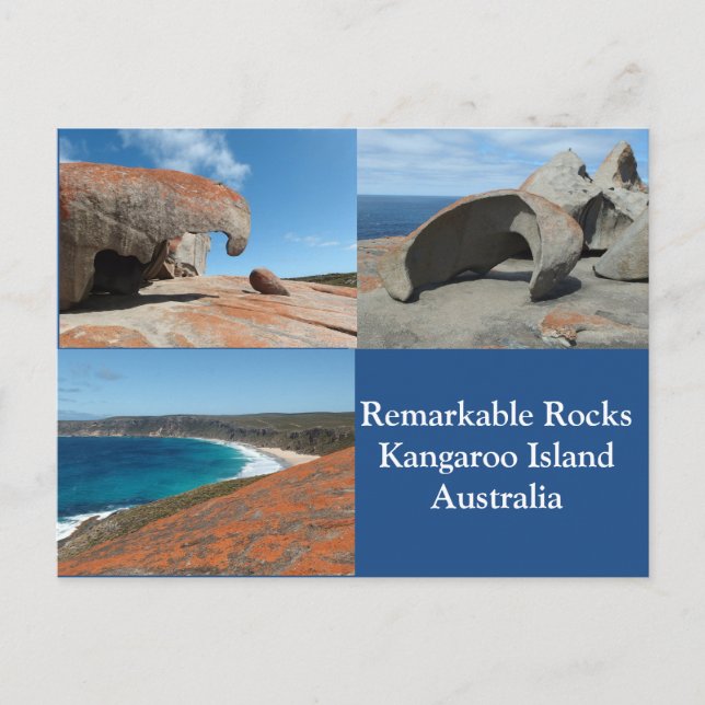 Remarkable rocks, Kangaroo Island, Australia postc Postcard (Front)
