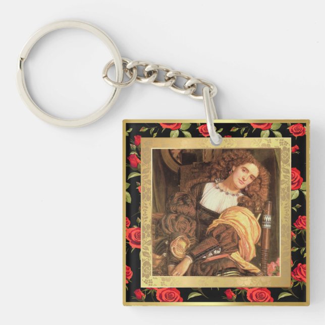 Remastered Il Dolce far Niente William Holman Hunt Key Ring (Front)