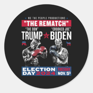 Rematch The Don And Crooked Joe  Classic Round Sticker