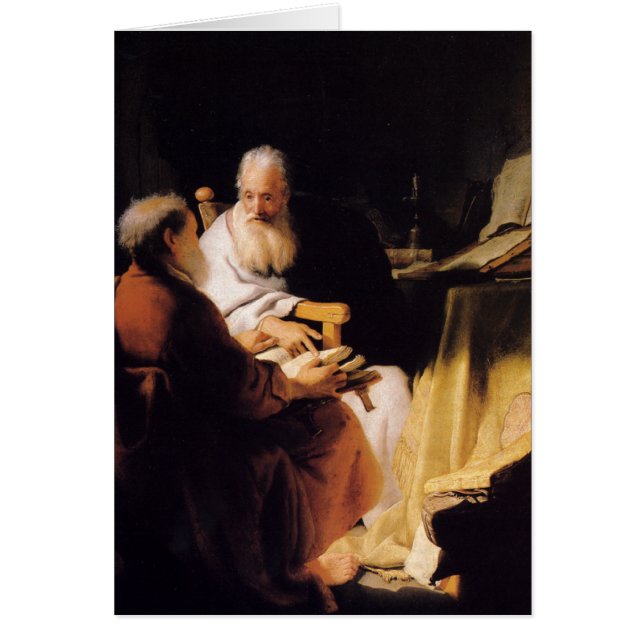 Rembrandt Art Painting Two Old Men Disputing (Front)