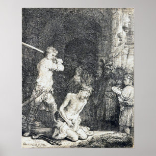 Rembrandt - Beheading Of John Baptist 1640 Poster
