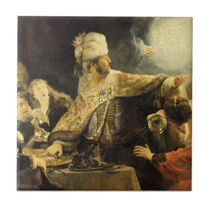 Rembrandt - Belshazzar's Feast, Ceramic Tile
