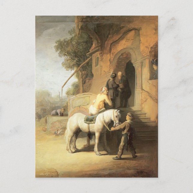 Rembrandt: Charitable Samaritan Postcard (Front)