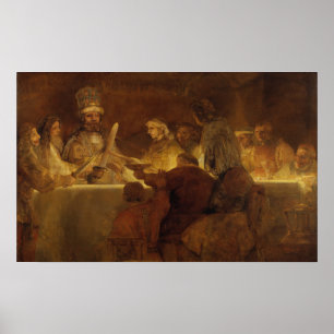 Rembrandt - Conspiracy Of Batavians Under Claudius Poster