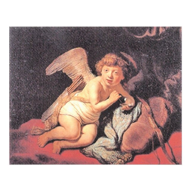 Rembrandt - Cupid Blowing Soap Bubbles Photo Print (Front)