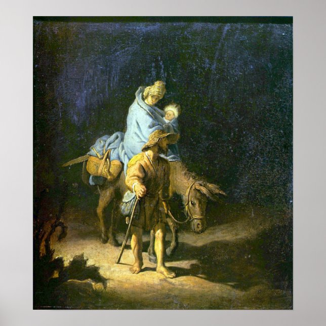 Rembrandt - Flight into Egypt Poster (Front)