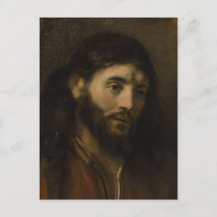 Rembrandt Head of Christ  CC0923 Jesus portraits Postcard