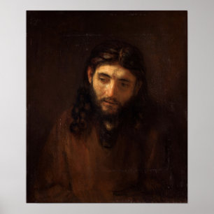 Rembrandt - Head Of Christ Poster