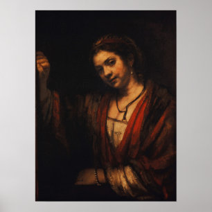 Rembrandt - Hendrickje Stoffels Poster