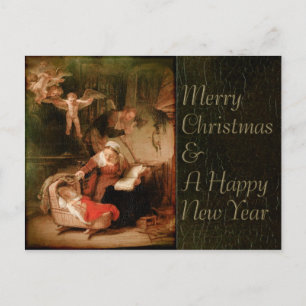 Rembrandt Holy Family CC0289 Christmas Holiday Postcard