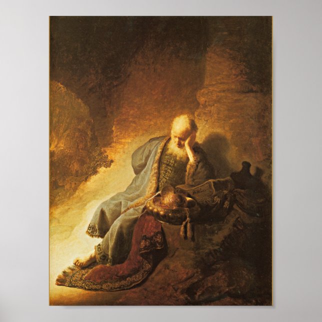 Rembrandt - Jeremiah Lamenting Destruction... Poster (Front)