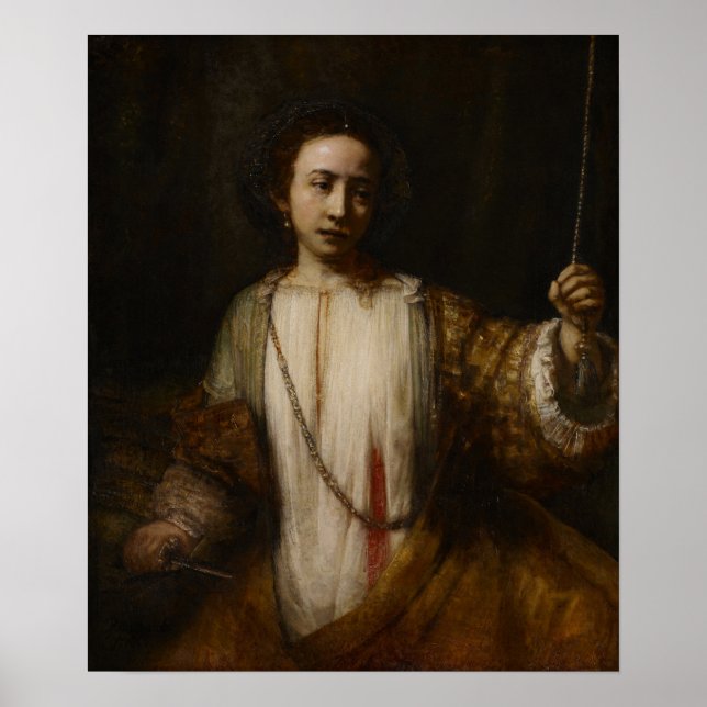 Rembrandt - Lucretia Poster (Front)