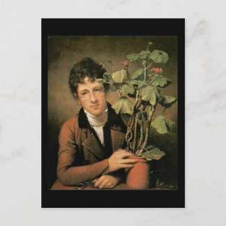 Rembrandt Peale Rubens Peale with a Geranium Postcard