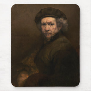 Rembrandt Portrait, Dutch Master Artist Mouse Pad