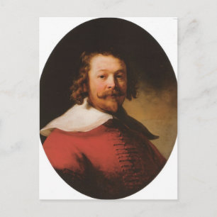 Rembrandt- Portrait of a bearded man, bust length Postcard