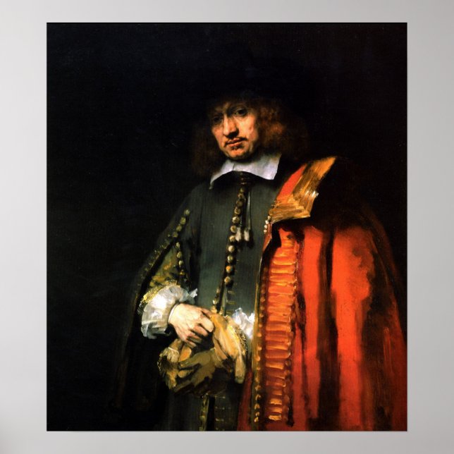 Rembrandt - Portrait of Jan Six Poster (Front)