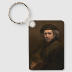 Rembrandt Self Portrait: Dutch Golden Age Painter Key Ring