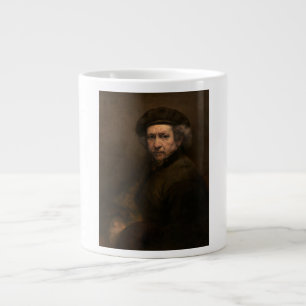 Rembrandt Self Portrait: Dutch Golden Age Painter Large Coffee Mug