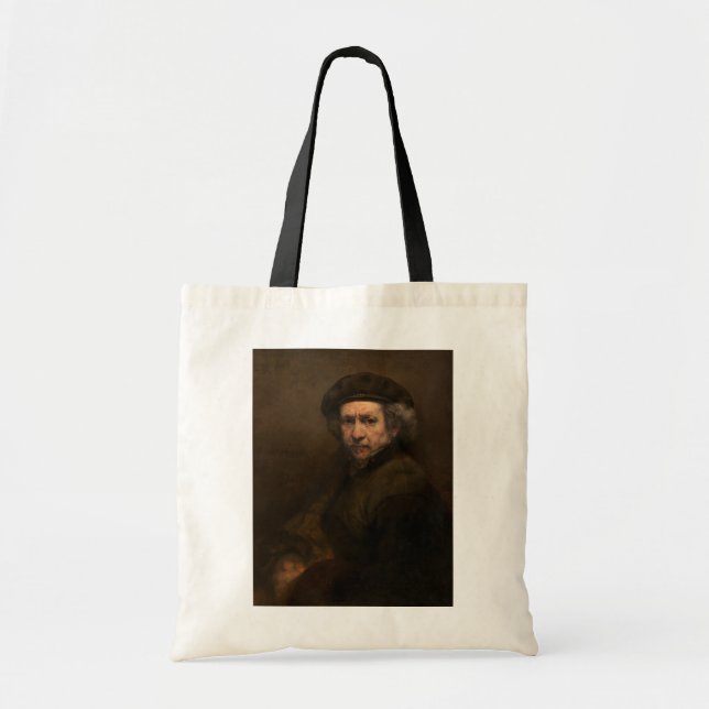 Rembrandt Self Portrait: Dutch Golden Age Painter Tote Bag (Front)