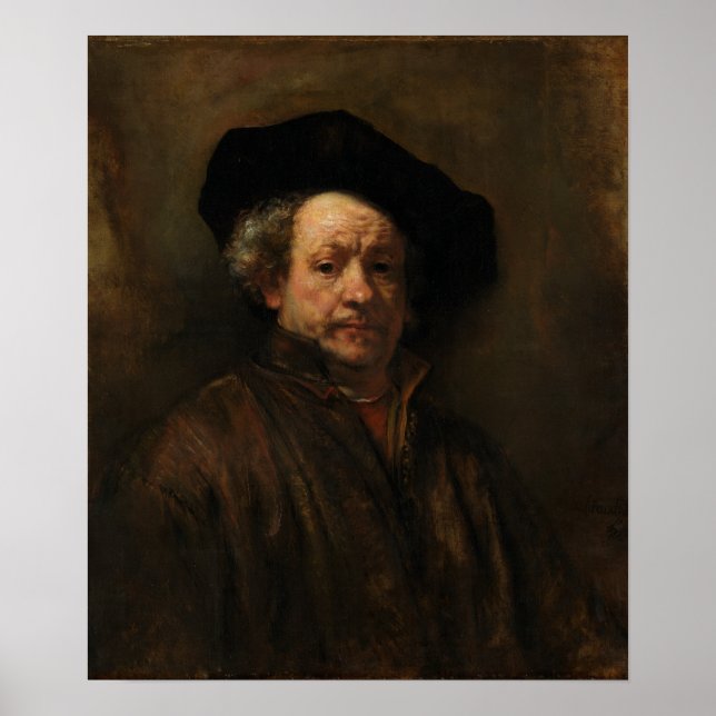 Rembrandt Self-Portrait Poster (Front)